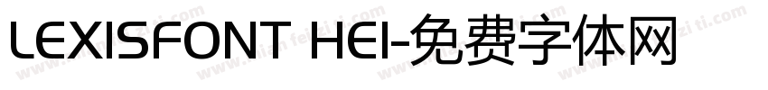 LEXISFONT HEI字体转换